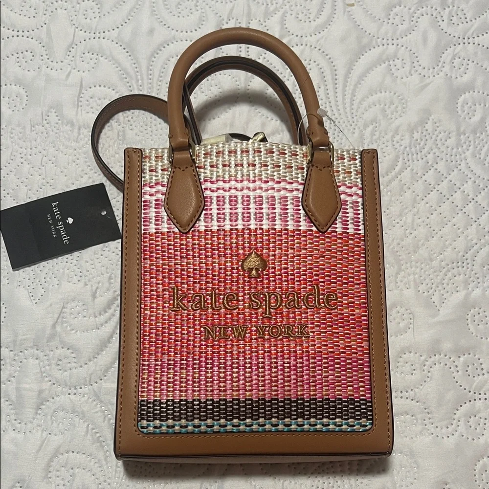 NWT- kate spade Mini Ellie Bag/ Crossbody/ Pink and Brown